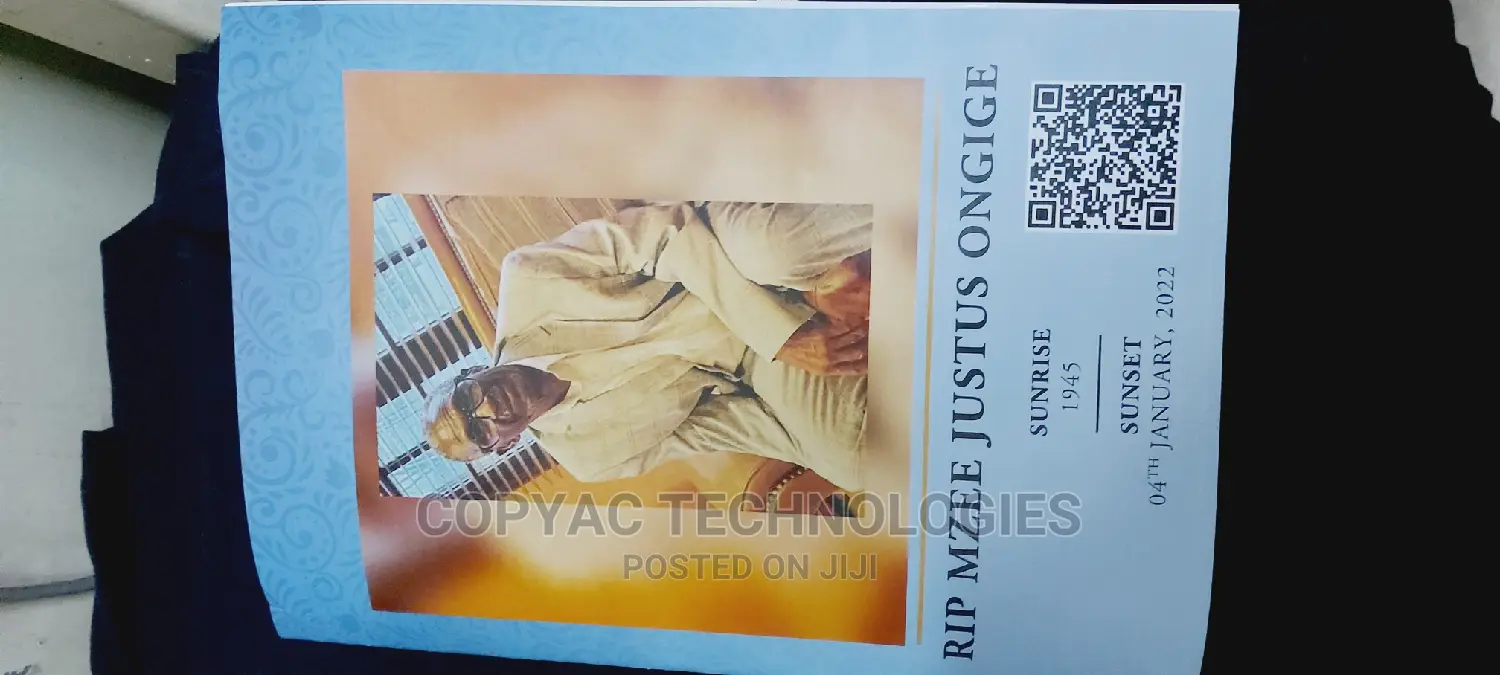 High Class Funeral Program Printing and Designing