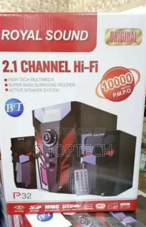 2.1 Royal Sound Woofer P32 Speaker System.