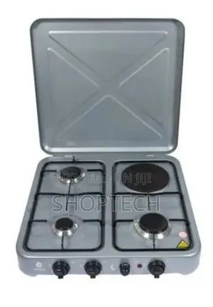 Nunix 3GAS + 1 Electric Plate Gas Stove Cooker.