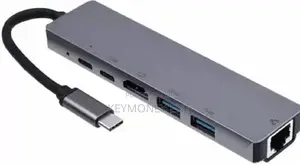  USB C Hub to Gigabit Ethernet Rj45 Lan 8 in 1 USB Type C