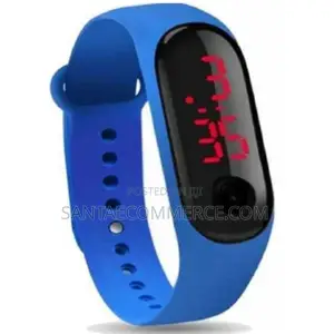 Blue Touch Sensor Wrist Watch