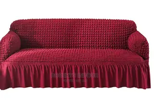 Maroon Turkish Elastic Sofa Cover