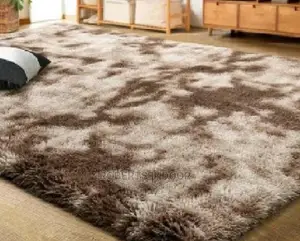 Light Brown Soft Patched Fluffy Carpet