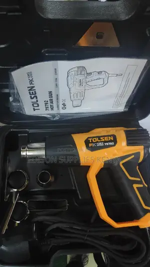Heat Gun Tolsen Commercial Heavy Duty + Nozzles LCD Display