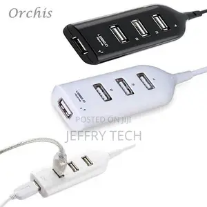USB 2.0 High Speed 4-Port Splitter Hub Adapter for PC Comput