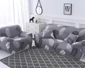 Grey Elegant Elastic Sofa Cover