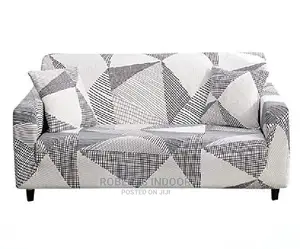 Black and White Elastic Sofa Cover