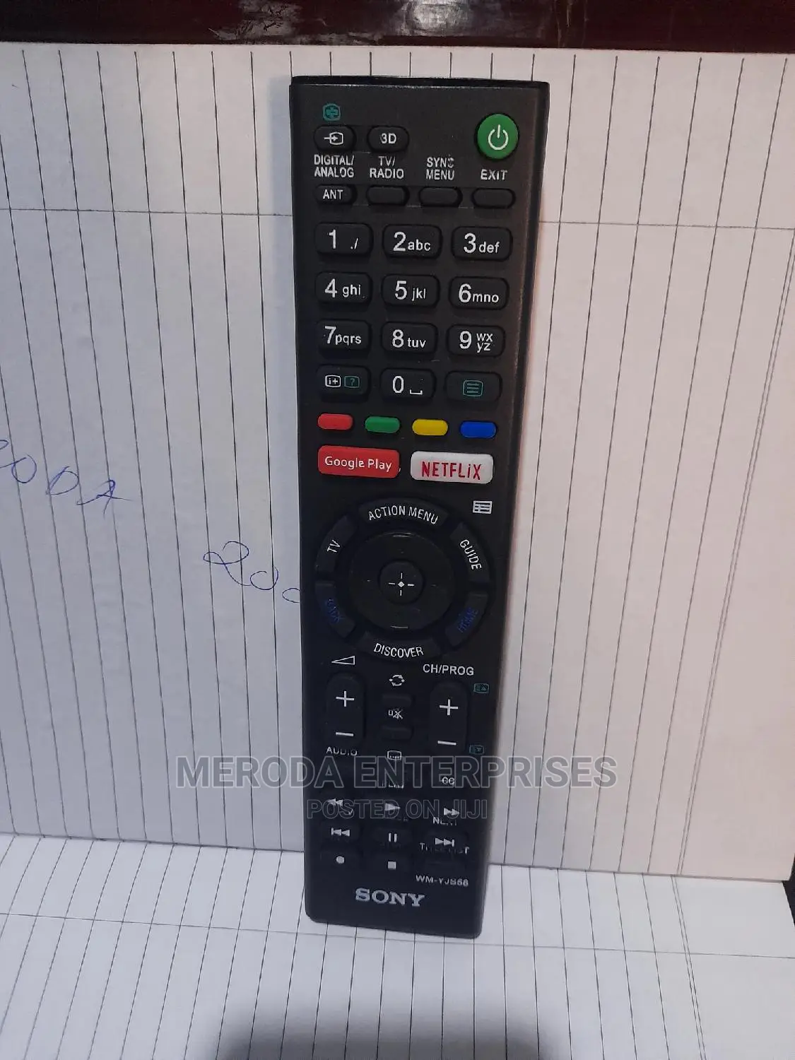 Sony Tv Remote Control Mm
