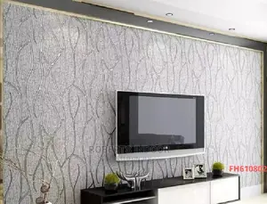 Grey Elegant Floral Wallpaper