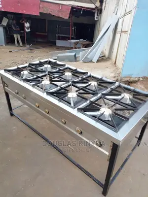 Stainless Steel Eight Burners Gas Cooker