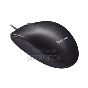 Logitech M90 Wired Ambidextrous Optical USB Mouse - Black