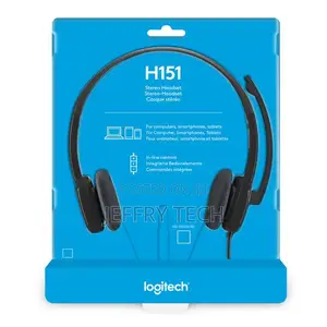 Logitech H151 Wired Stereo Headset Noise-Cancelling Mic