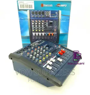 Max PMX402DU 4 Channel Powered Mixer Mixing Console Bluetoot