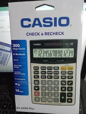 Casio Dj-240d Calculator 14 Digits