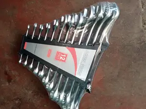 12pcs Chrome Vanadium Combined Ring Set Spanners
