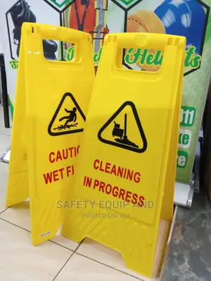 Cleaning in Progress Signs