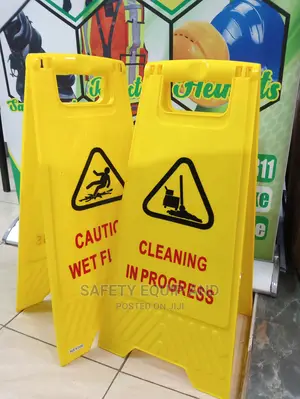 Cleaning in Progress Boards for Caution