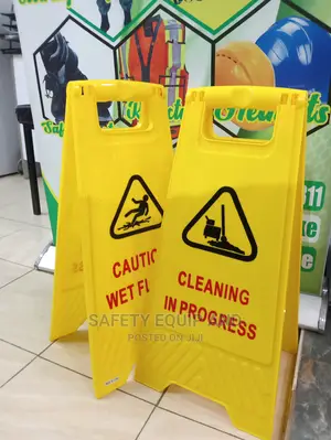 Cleaning in Progress Safety Boards-Stands
