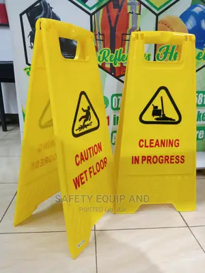 Cleaning in Progress Safety Stands