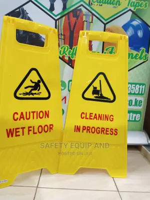 Cleaning in Progress Warning Boards