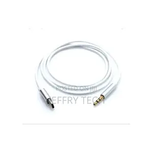 Type-C to 3.5 AUX Audio Cable -Color -White