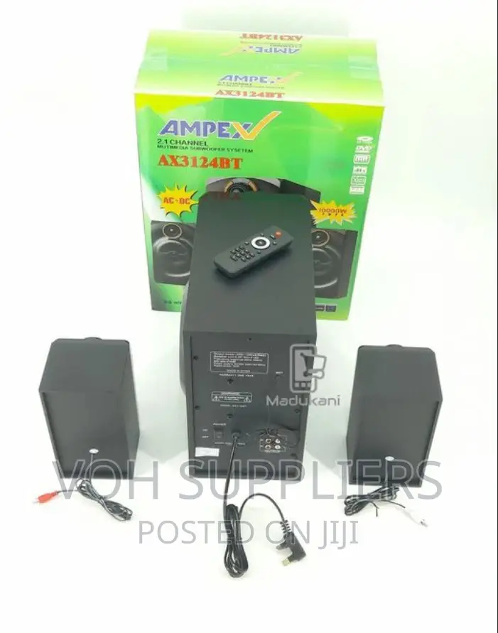 Ampex AX3124BT 2.1 Channel Multimedia Speaker Subwoofer