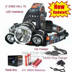 Cree T6 Headlamp 3 Light Setting Adjustable Head Headlamp