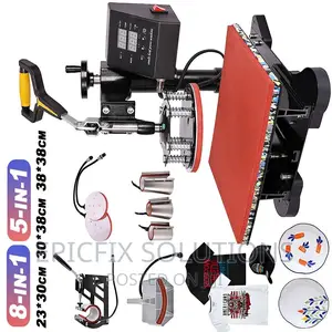 Heat Press Combo Machine 8 in 1 Available