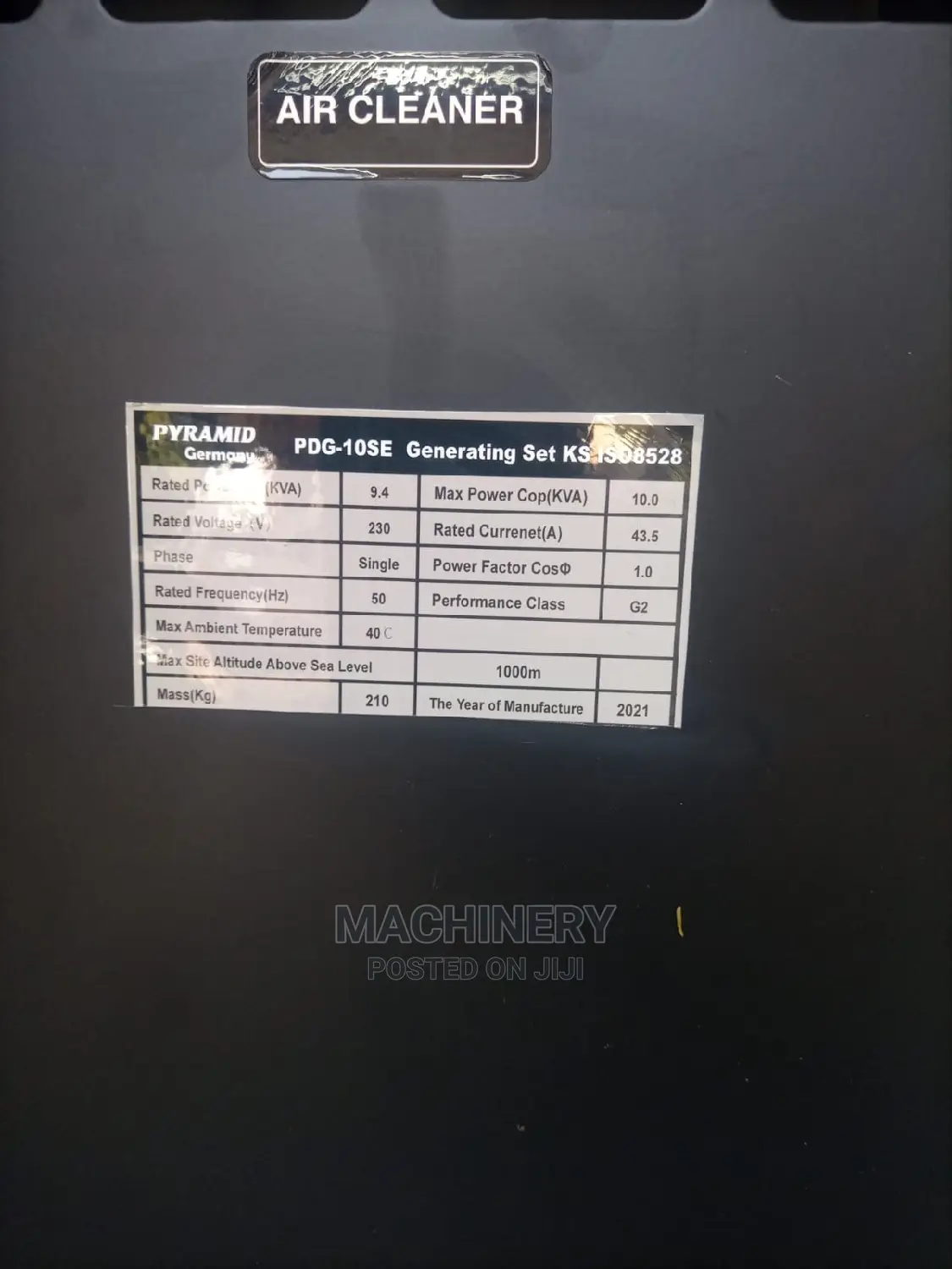 10kva Back Up Pyramid Generator