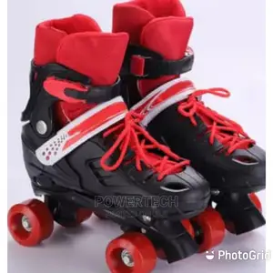 Four Wheels Skating Shoes- Red