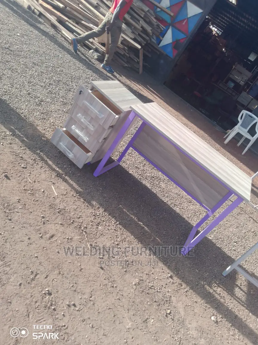 Office Desk and Side Drawer