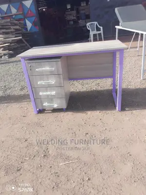 Office Desk and Side Drawer