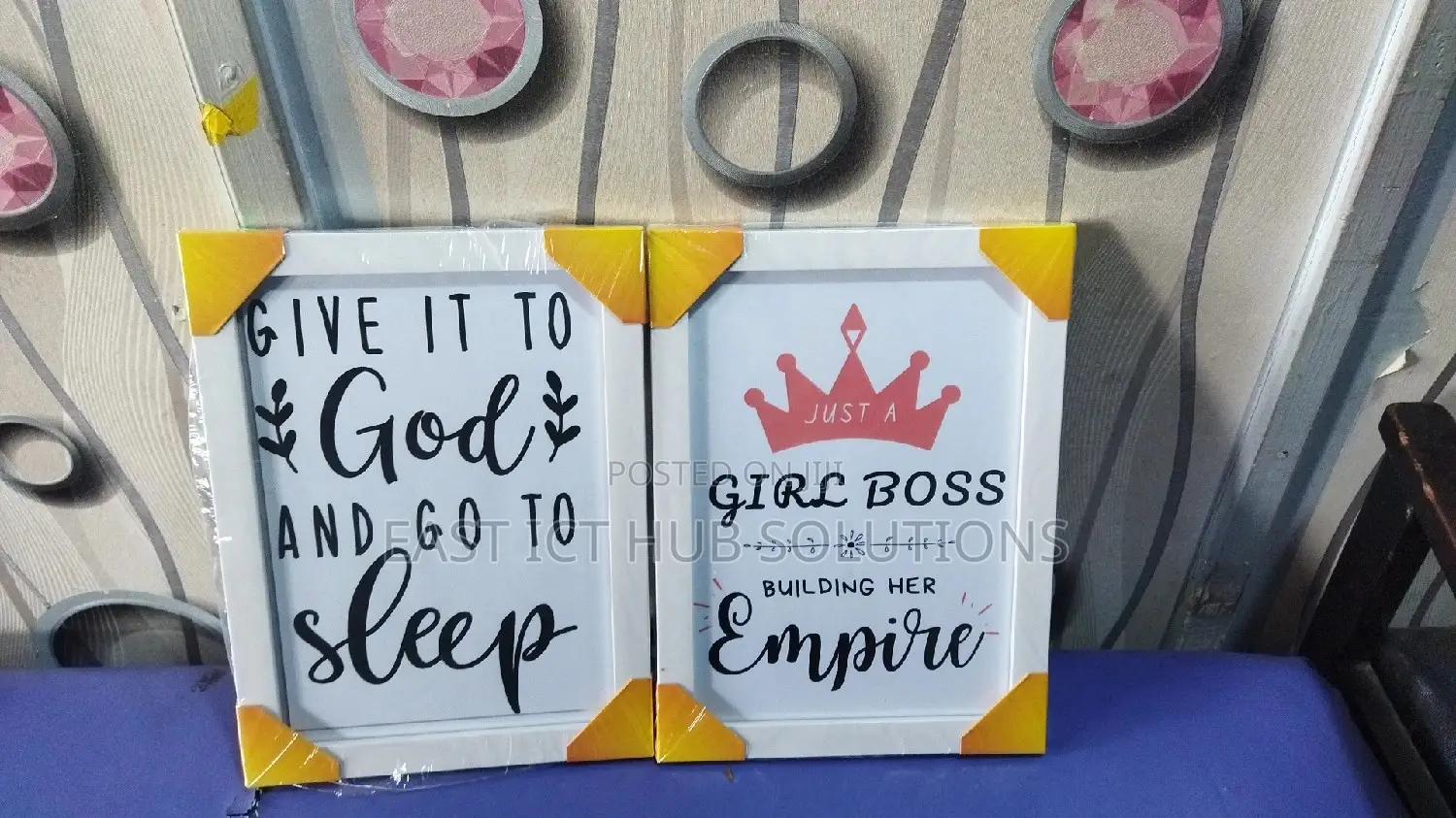 Girl Boss Wall Frames Pure White