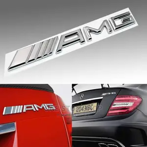 AMG Chrome 3D Emblem Decal Stickers for Mercedes Benz