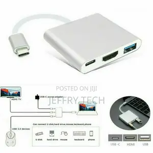 Type C Vers HDMI USB 3.0 USB-C CâBle Adaptateur 3 in 1 Hub W