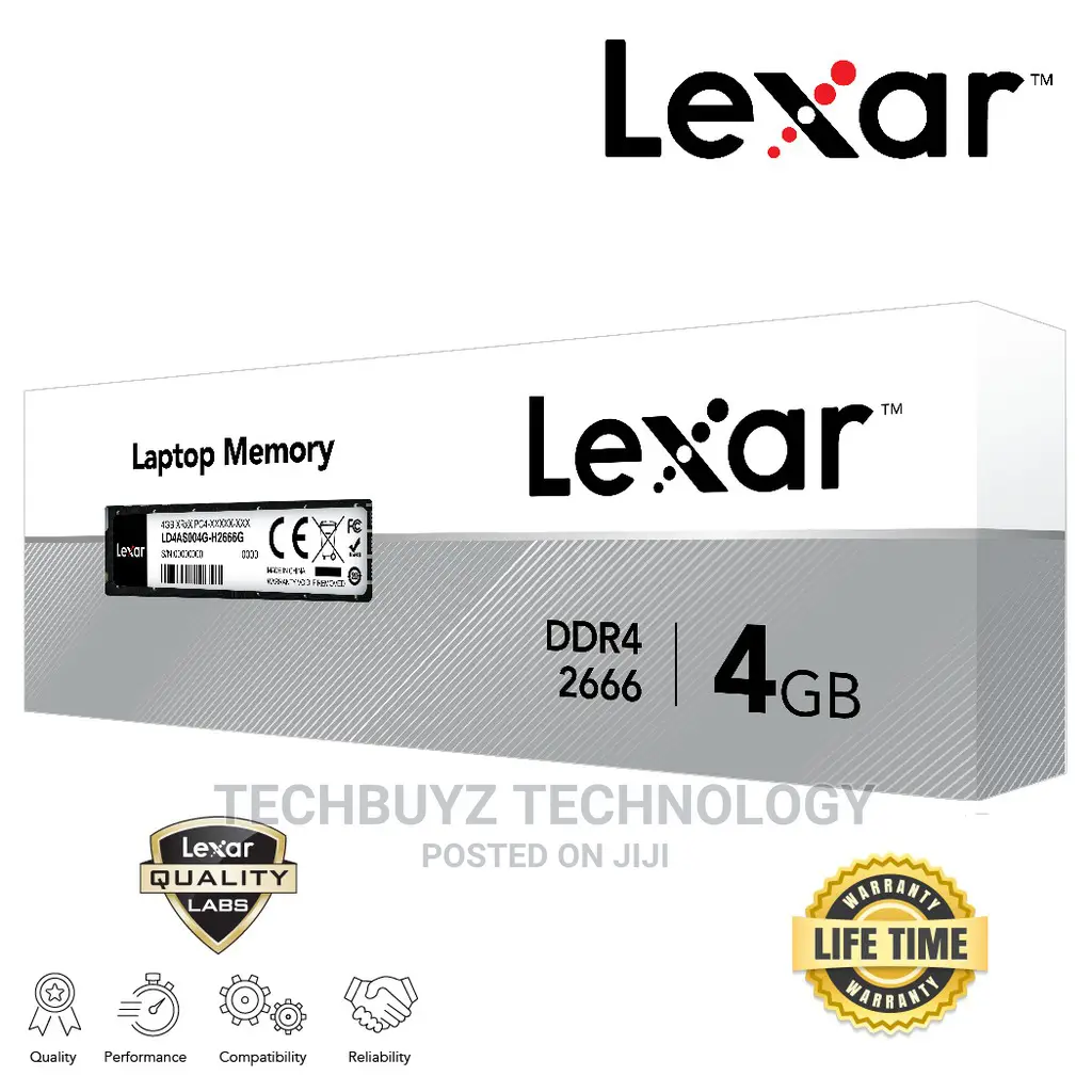 Lexar Laptop RAM DDR4 4GB 2666
