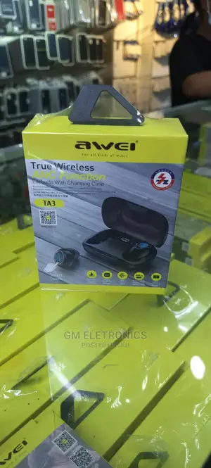 Awei TA3 Wireless Earbuds With Charging Case.