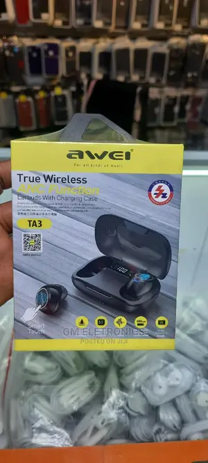 Awei TA3 Wireless Earbuds With Charging Case.