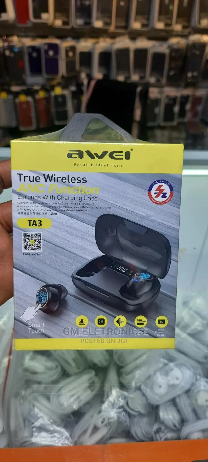 Awei TA3 Wireless Earbuds With Charging Case.