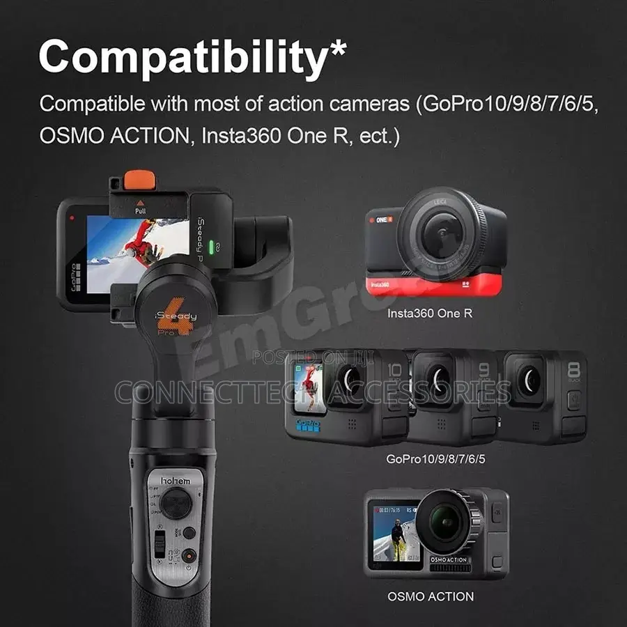Hohem Steady Pro 4 3axis Action Camera Gimble Stabilizer