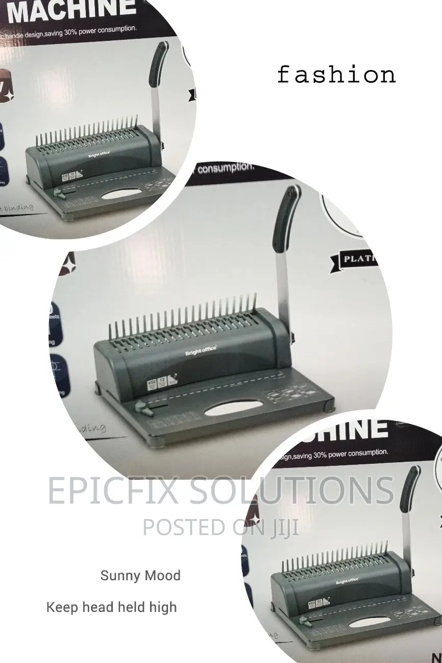 Bright Office Manual Comb Binding Machine