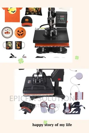 HEAT PRESS Machine for Plate/Mugs/Cap/T-Shirt/ Etc .