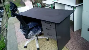 1.2 Meters Office Desk Plus High Back Reclining Office Chair