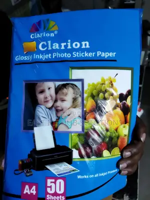 Glossy Inkjet Photo Sticker Paper A4 50 Sheets