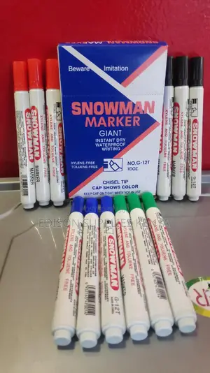 Marker Pens Snowman Marker Dozen Assorted Colours Permanent