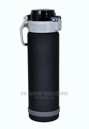 Black Plastic Water Bottle