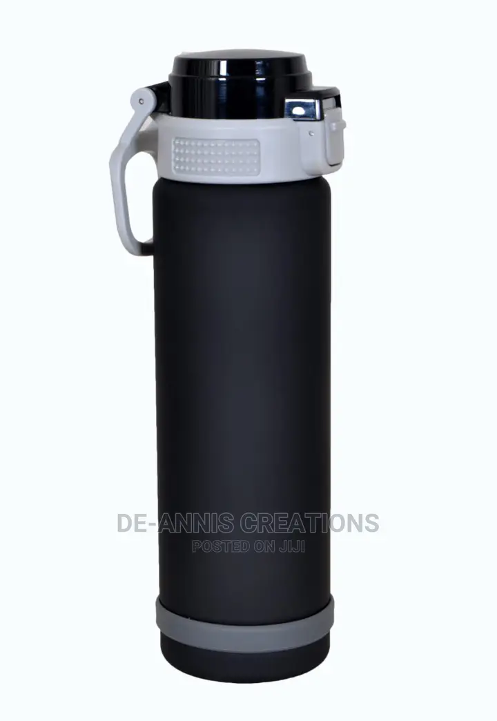 Black Plastic Water Bottle