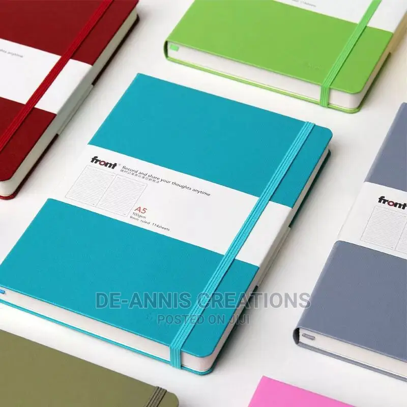 A5 PU Blue Leather Notebooks
