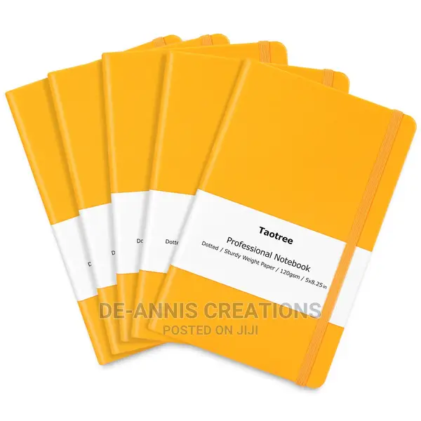 Yellow A5 PU Leather