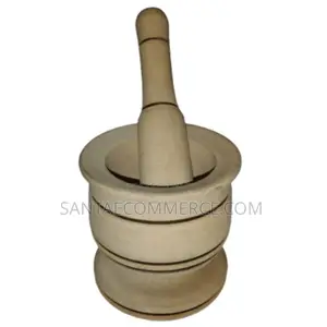 Big Kitchen Wooden Mortar And Pestle Grinding Bowl